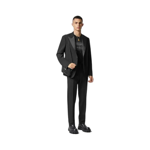 Duchesse Single-Breasted Tailored Blazer