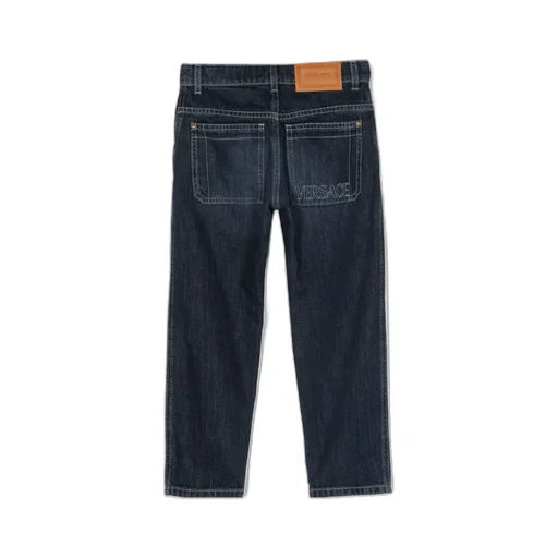 Logo-Embroidered Straight-Leg Slim-Fit Jeans