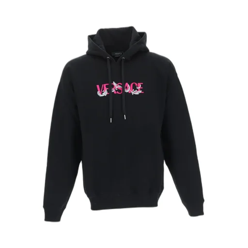 Logo Embroidered Long Sleeved Hoodie