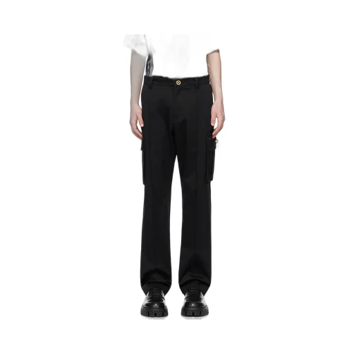 Pressed-Crease Drop-Crotch Trousers