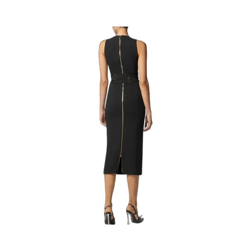 V-Neck Sleeveless Midi Dress