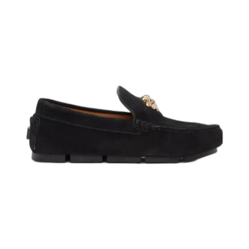 Medusa Plaque Slip-On Loafers