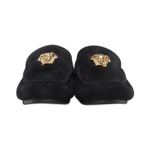 Medusa Plaque Slip-On Loafers