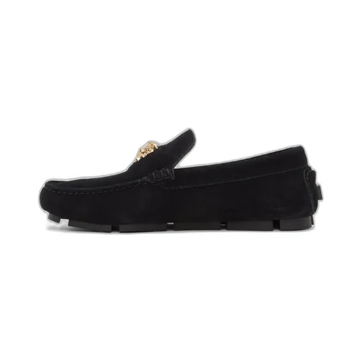 Medusa Plaque Slip-On Loafers