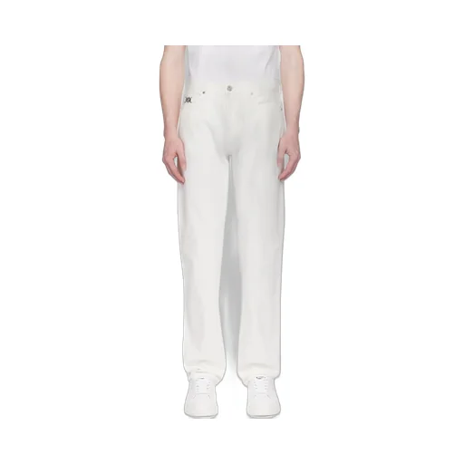Logo-Patch Straight-Leg Jeans