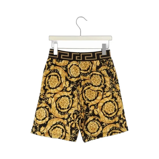 Straight Leg Baroque-Printed Shorts