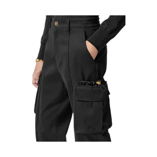 Pressed-Crease Drop-Crotch Trousers