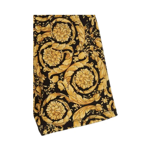 Straight Leg Baroque-Printed Shorts