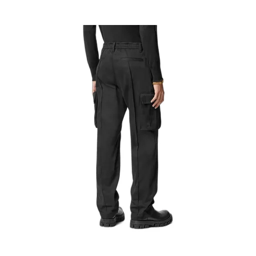 Pressed-Crease Drop-Crotch Trousers