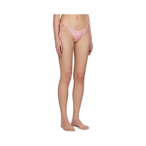 Barocco Printed Tie Detailed Bikini Bottoms