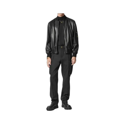 Pressed-Crease Drop-Crotch Trousers