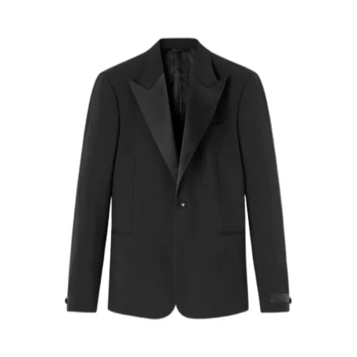 Duchesse Single-Breasted Tailored Blazer
