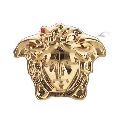 Medusa Plaque Allover Logo Embossed Belt