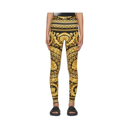 Barocco-Printed High Waist Leggings