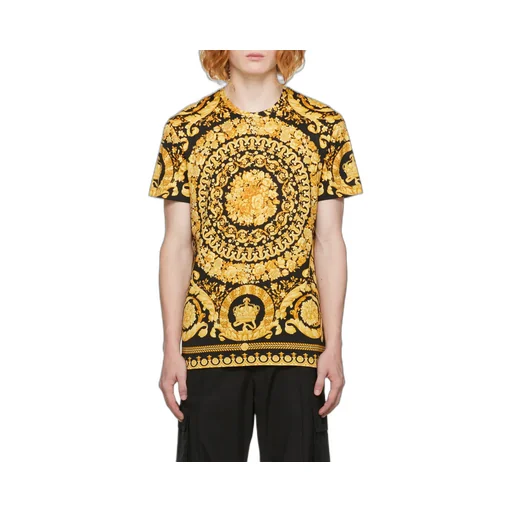 Allover Baroque Pattern Crewneck T-Shirt