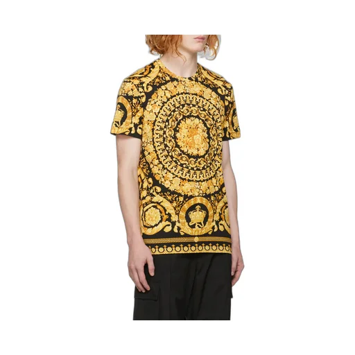 Allover Baroque Pattern Crewneck T-Shirt