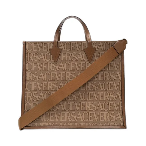 Logo-Jacquard Top Handle Bag