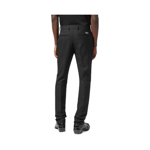 Log-Patch Straight-Leg Pants