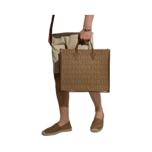 Logo-Jacquard Top Handle Bag
