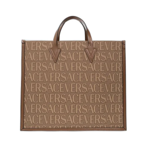 Logo-Jacquard Top Handle Bag