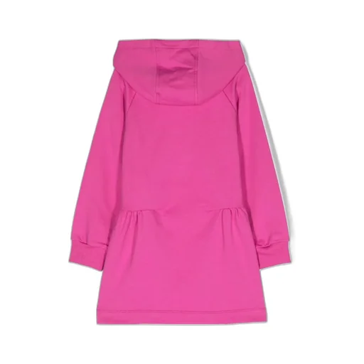 Embellished Ruched Hooded Dress