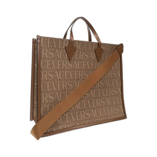 Logo-Jacquard Top Handle Bag