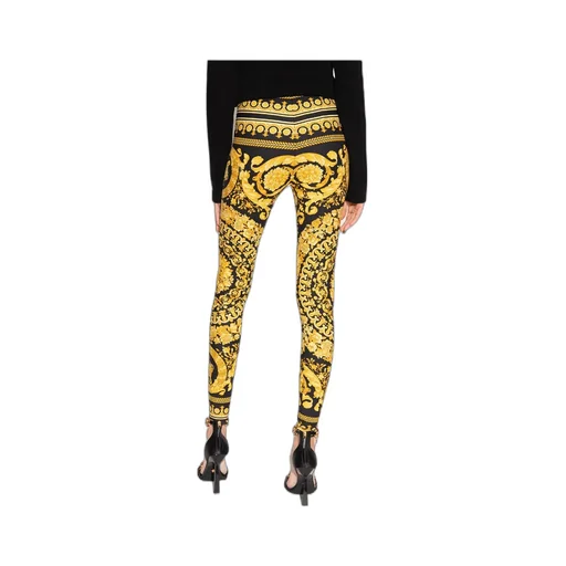 Barocco-Printed High Waist Leggings