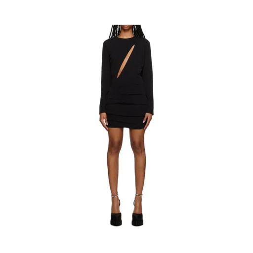 Cut-Out Long Sleeved Mini Dress