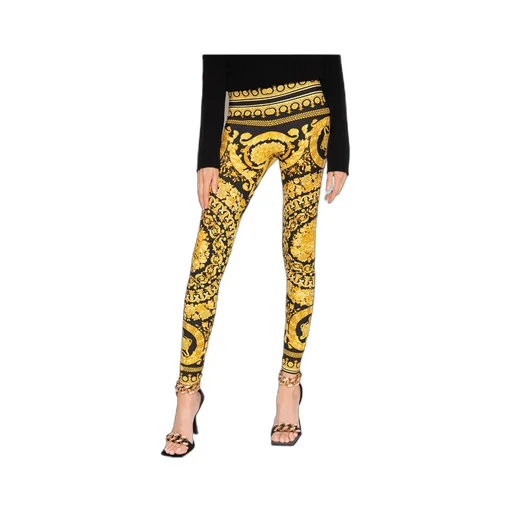 Barocco-Printed High Waist Leggings