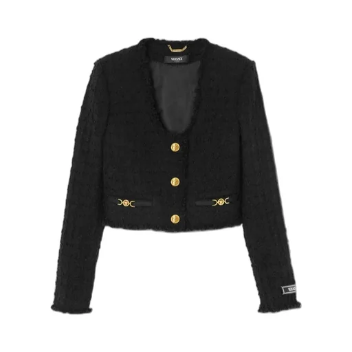 Button-Up Cropped Jacket