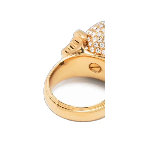 Medusa Head Embellished Ring