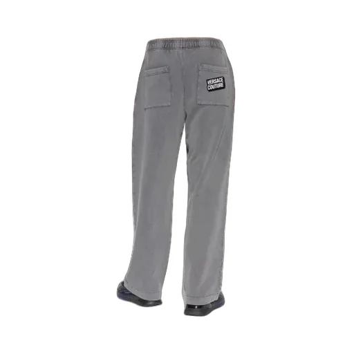 Logo Patch Wide-Leg Sweatpants