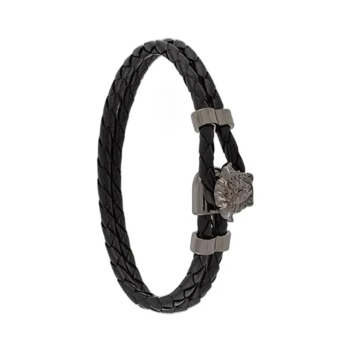 Medusa Logo Detailed Charm Bracelet