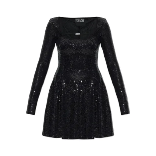 Sequin-Embellished Mini Dress