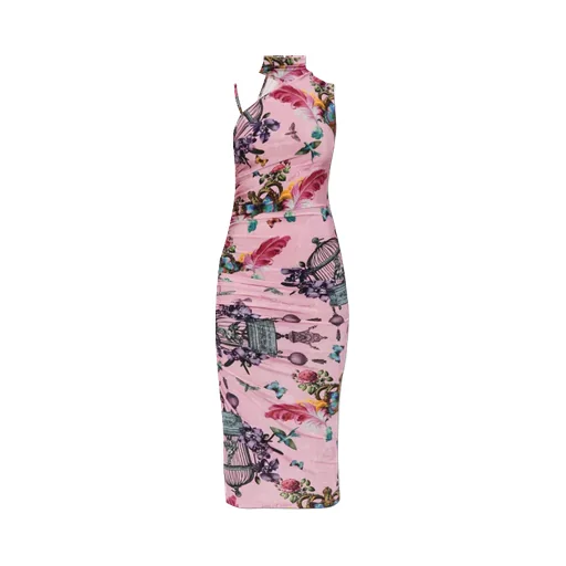 Floral Printed Sleeveless Midi Dress