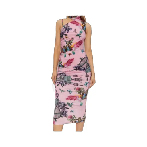 Floral Printed Sleeveless Midi Dress