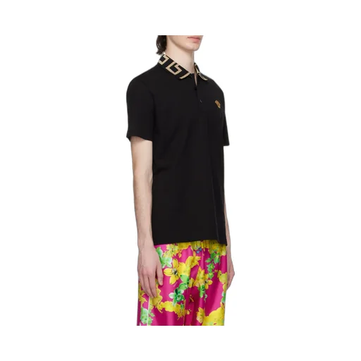 Logo Patch Short-Sleeved Polo Shirt