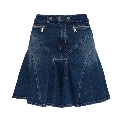 Logo Denim Skirt