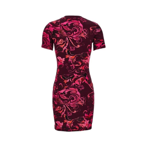 Floral-Print Short-Sleeve Mini Dress