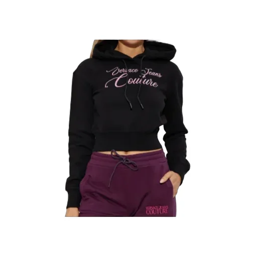 Cropped Drawstring Hoodie