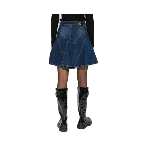 Logo Denim Skirt