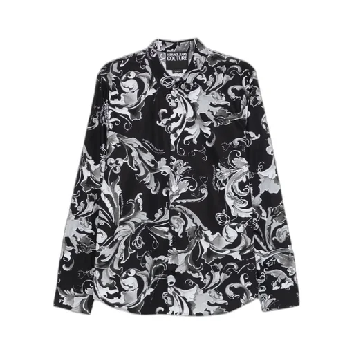 Baroque-Print Long-Sleeves Shirt