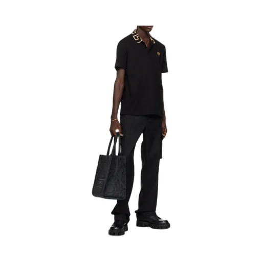 Logo Patch Short-Sleeved Polo Shirt