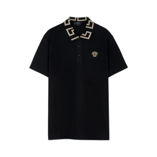 Logo Patch Short-Sleeved Polo Shirt