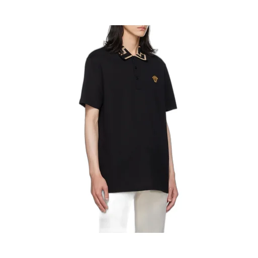 Logo Patch Short-Sleeved Polo Shirt