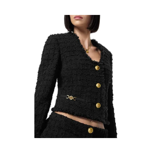 Button-Up Cropped Jacket