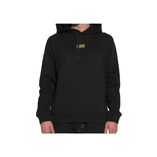 Logo Plaque Drawstring Hoodie