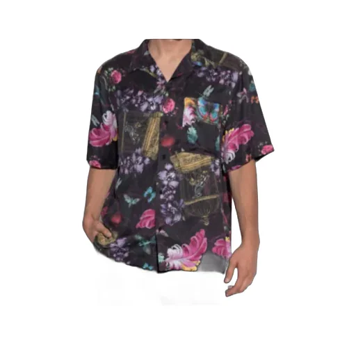 Colorful Print Short-Sleeved Shirt