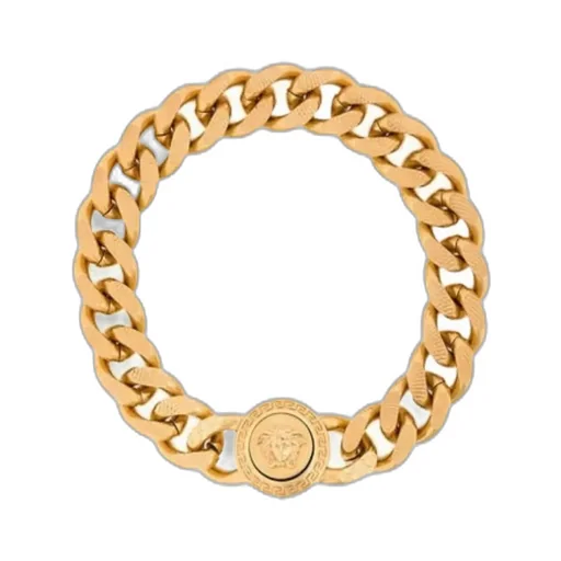 Medusa Clasp Curb Chain Bracelet