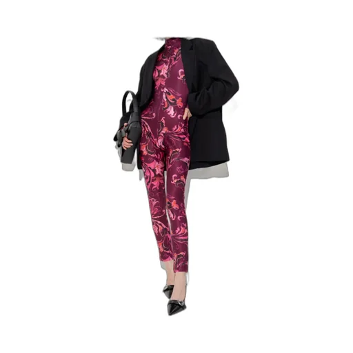 Floral-Print Mock-Neck Jumpsuit